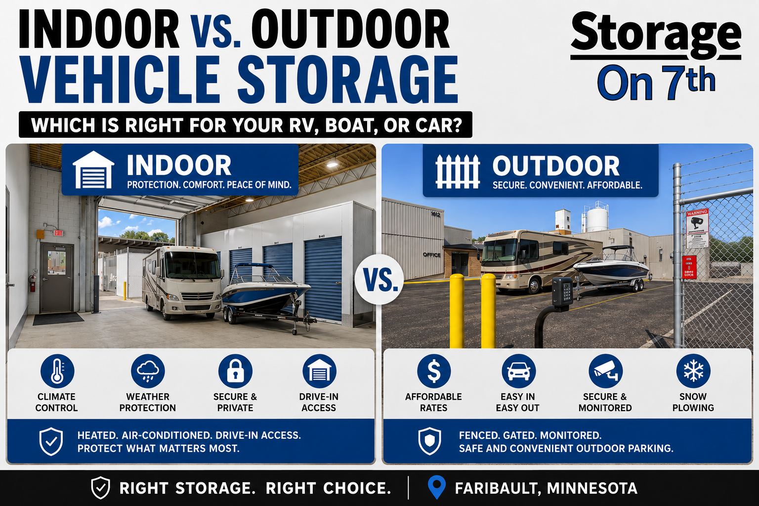 Which Storage Is Right For you: Indoor or Outdoor